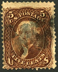 U.S. #95 USED THIN CREASES