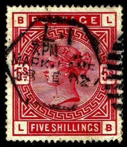1884 Great Britain #108 QV Watermark 31  - Used - VF/XF - CV$250.00 (ESP#3951)