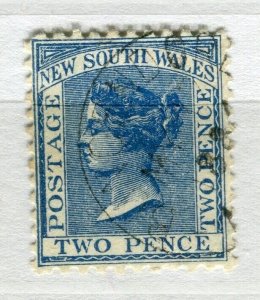 NEW SOUTH WALES; 1884-85 early classic QV issue fine used Shade of 2d. value