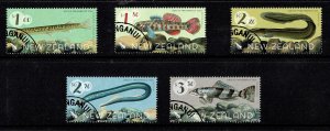 New Zealand 2017 Freshwater Fish Set of 5 Used -