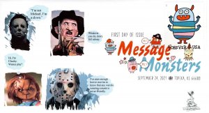 Message Monsters FDC w/ DCP #2 of 2 cachet varieties