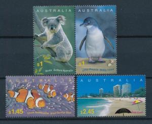 [73908] Australia 2004 Wild Life Koala Penguin Fish Gold Coast Beach  MNH