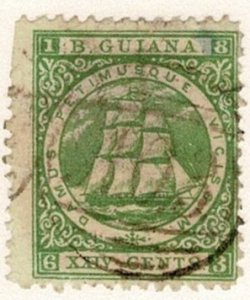 British Guiana #63 used ship