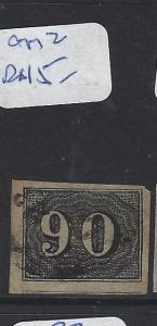 BRAZIL  (PP2202B)  NUMERAL  90R  SC 25  JUMBO  VFU   COPY 2