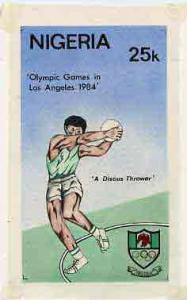 Nigeria 1984 Los Angeles Olympic Games - original hand-pa...