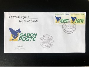 2003 Gabon Gabon Mi. 1662 - 1663 FDC Gabon Post Logotype RARE!-
