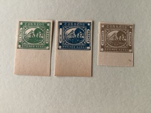 Buenos Aires reprints from original dies of 1858 mint never hinged stamps A2980