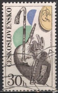 Czechoslovakia #1940 (used cto) 30h musical instruments: bagpipes (1974)
