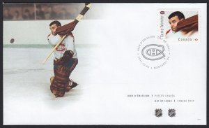 GUMP WORSLEY = GREAT CANADIAN GOALIES = Hockey Official FDC Canada 2015 #2870