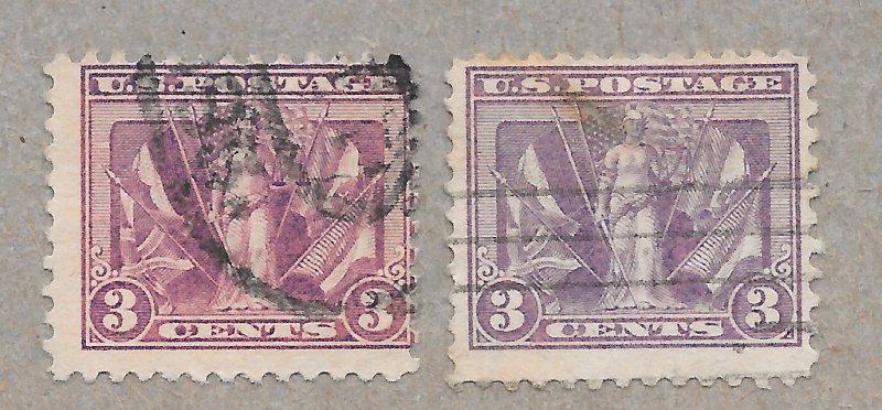 537a Used 3c. Victory, Deep Reddish Violet, scv: $2,200,  Free, Insured Shipping