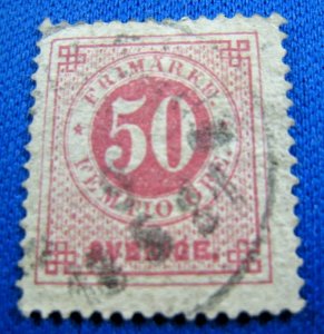 SWEDEN 1872  -  SCOTT # 26a      USED       (Xs5)