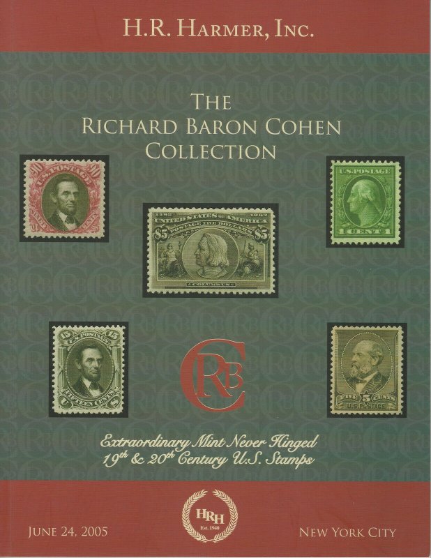 Richard Baron Cohen Collection of U.S., H.R. Harmer, Sale 2955, June 24, 2005