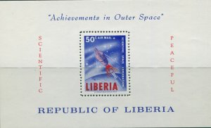 Liberia 1964 SG900 50c Space Communications MS MNH