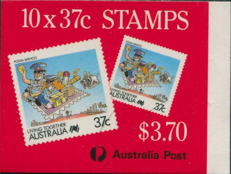 Australia booklet 1988 SG1121 37c Postal Services type II MNH