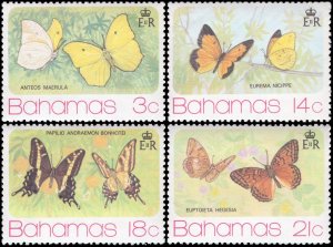 Bahamas 1975 Sc 370-373 Butterflies CV $5.15