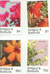 Antigua,  Flowers  Set of 4,  (Anti2951-4