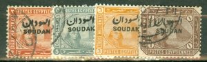 GT: Sudan 1, 6, 7 used; 3 mint CV $45.75