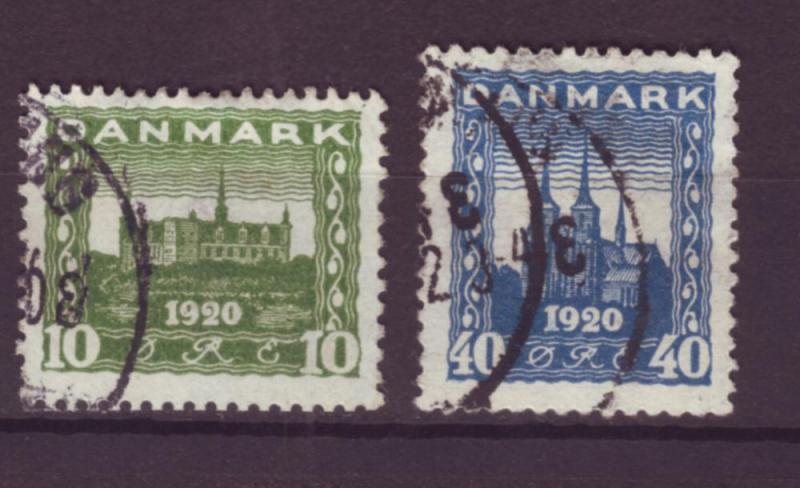 J749 jl,s stamps 1921 denmark used set/2 2013 scv $13.50