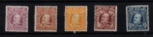 New Zealand 1909 mint MH collection 2d to 8d WS39148