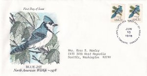 1978, Blue Jay, PCS, FDC (E13173)