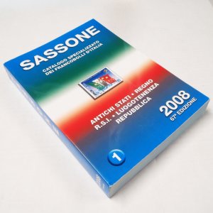 2008 SASSONE Italy, Roman States, Vatican 67th Edition Color Stamp Catalogue _mb