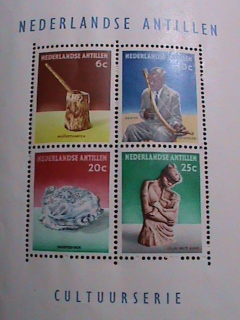 NEDERLAND ANTILLES-1962-SC#279a CULTURAL SCULPTURES-MNH S/S-VERY FINE