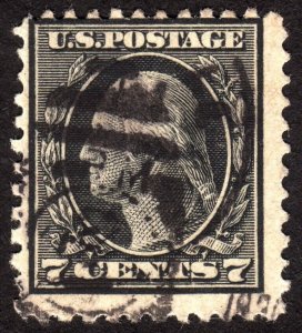 1917, US 7c, Washington, Used, Sc 507