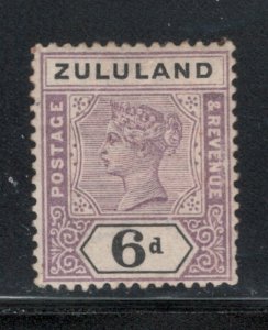 Zululand 1894 Queen Victoria 6p Scott # 19 MH