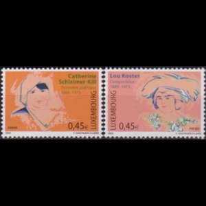 LUXEMBOURG 2003 - Scott# 1105-6 Famouse Women Set of 2 NH