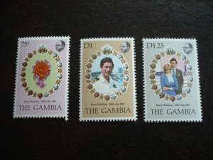 Stamps - The Gambia - Scott# 426-428 - Mint Never Hinged Set of 3 Stamps