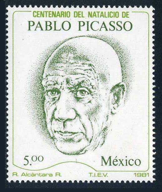 Mexico 1251 block/4,MNH.Michel 1764. Pablo Picasso,Spanish painter.1981.