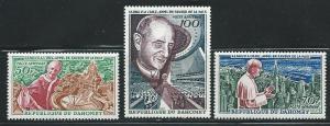 Dahomey C39-41 1966 Pope Paul VI Vist to UN set MLH