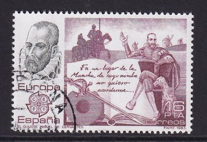 Spain #2325 cancelled 1983  Europa 16p Don Quixote