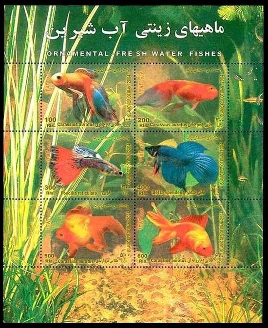 2004 Iran 2948-2953/B38 Sea fauna