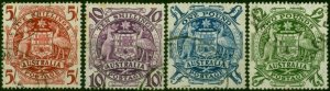 Australia 1949-50 Set of 4 Top Values SG224a-224d Good Used