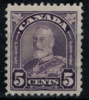 Canada 1930 UN169 5-Cent KGV Dull Violet Arch - MHH