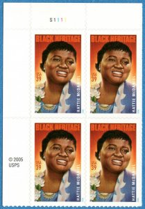 USA Sc. 3996 39c Hattie McDaniel 2006 MNH plate block