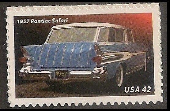 US 4355 50s Fins and Chrome Pontiac Safari 42c single MNH 2008