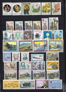 ITALY 1983 SET OF 39 STAMPS MNH