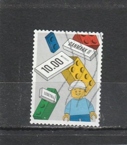Denmark  Scott#  1703  Used  (2015 Lego Blocks)