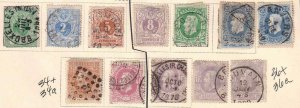 BELGIUM 28-36 + EXTRAS MINT USED COLLECTION LOT $150+ 15 STAMPS HIDDEN VALUE