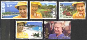 Bermuda Sc# 623-627 MNH 1992 Coronation 40th