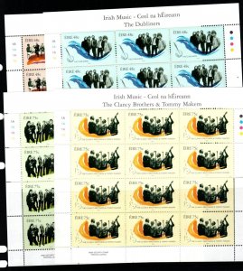 IRELAND SG1813/6 2006 IRISH MUSIC SHEETLETS MNH