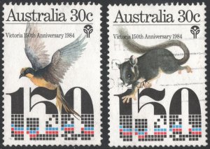 Australia SC#940-941 30¢ 150th Anniversary of the First Settlement (1984) Used