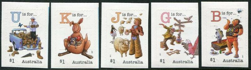 HERRICKSTAMP NEW ISSUES AUSTRALIA Sc.# 4702-06 Fair Dinkum Alphabet Part III S/A