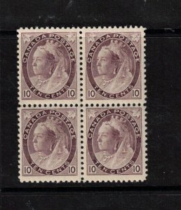 Canada #83 Very Fine Never Hinged Engravers Slip Block Var **With Certificate**