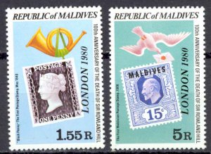 Maldive Islands Sc# 853-854 MNH 1980 Overprint