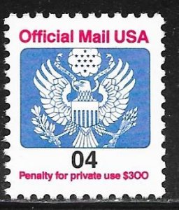 USA O146: 4c Eagle, single, MNH, VF
