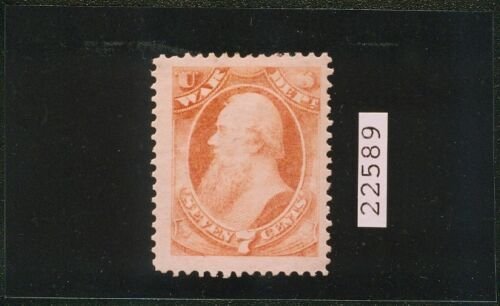 EDW1949SELL : USA 1873 Sc #O87 Incredibly large stamp. XF MOGH PSE Cert Cat $160 