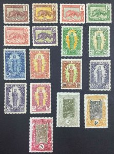 MOMEN: FRENCH CONGO SC #35-49 1900-1904 MINT OG H LOT #63158